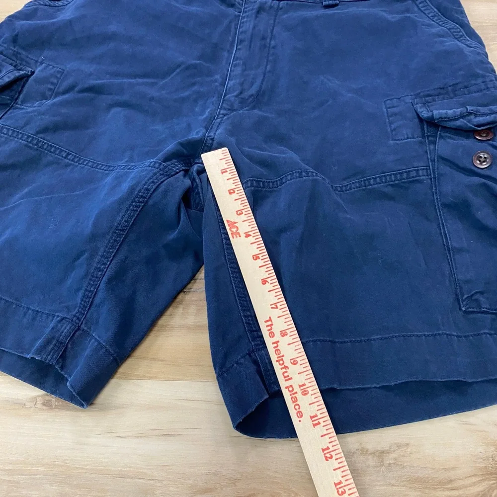 Polo Ralph Lauren Cargo Shorts 40 Mens Classic Chino Cotton Relaxed Navy Blue